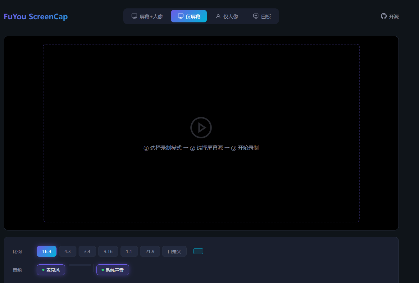 FuYou ScreenCap 界面截图